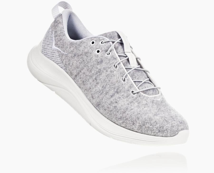 Hoka One One Løbesko Dame - Hupana Flow Wool - Grå - 485123UHC